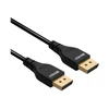 DisplayPort Kabelis - LINDY Slim DisplayPort 1.4 Kabelis, 0.5 m, Juodas