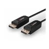 DisplayPort Kabelis - LINDY Šviesolaidinis Hibridinis DisplayPort 2.0 UHBR10 Kabelis, 40Gbps, 7680x4320@60Hz, 20 m, Juodas