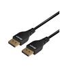 DisplayPort Kabelis - LINDY Slim DisplayPort 1.4 Kabelis, 0.5 m, Juodas
