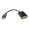 Lindy DisplayPort do VGA 150mm juoda
