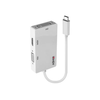 Adapteris - LINDY USB Type C Triple Ekranas Converter HDMI DVI VGA 3840x2160