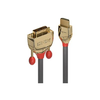 HDMI Laidas - LINDY Gold Line HDMI į DVI-D Laidas, M/M, 1920x1200@60Hz, 15 m, Pilkas