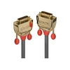 Vaizdo Kabelis - LINDY Gold Line DVI-D Dual Link Kabelis, M/M, 3 m, Pilkas