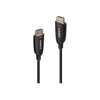 HDMI Laidas - LINDY Šviesolaidinis HDMI 8K60 Laidas, M/M, AOC, 48Gbps, 100 m, Juodas