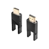 Lindy 100m Fibre Optic Hybrid Micro-HDMI 18G Cable with Detachable HDMI and DVI Connectors, 100 m, HDMI Type D (Micro), HDMI Type D (Micro), 18 Gbit/s, Juodas