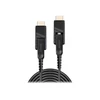 Lindy 100m Fibre Optic Hybrid Micro-HDMI 18G Cable with Detachable HDMI and DVI Connectors, 100 m, HDMI Type D (Micro), HDMI Type D (Micro), 18 Gbit/s, Juodas