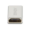 Adapteris - LINDY HDMI 2.1 F/F Adapteris, 48Gbps, 8K, UHD, 60Hz, Sidabrinis