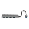 USB Hub - LINDY 4 Prievadų USB 3.0 Hub su Maitinimo/Išjungimo Jungikliais, 5 Gbps, Type A