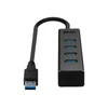 USB Hub - LINDY USB 3.0 Hub, 4 Jungtys, Juodas