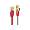Tinklo Kabelis - LINDY RJ45 S/FTP LSZH Tinklo Kabelis, Cat.6A Jungtis, Cat.7 Raw, 10 m, Raudonas