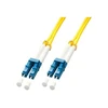 Pluoštinis Kabelis - LINDY LC/LC Pluošto Optinis Kabelis 9/125µm, Vieno Modo OS2 LS0H, 15m, Geltonas