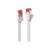 Tinklo Kabelis - LINDY Cat.6 U/FTP Plokščias Tinklo Kabelis, RJ45, M/M, 250MHz, 32AWG, 0.3 m, Baltas