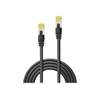 Tinklo Kabelis - LINDY S/FTP LSZH Tinklo Kabelis, Cat.6A Jungtis, Cat.7 Raw, RJ45, M/M, 0.3 m, Juodas
