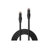 Tinklo Kabelis - LINDY Cat.6 U/UTP LSZH Tinklo Kabelis, RJ45, M/M, 250MHz, 26AWG, 3 m, Juodas