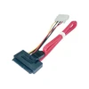 SATA Kabelis - LINDY Vidinis SATA Kabelis, Duomenims ir Energijai (5V) 1x7pin SATA, 0.3 m, Raudonas