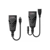 USB Prailginimas - LINDY USB 2.0 Type C Cat.6 Prailginimas, 480Mbps, 100 m, Juodas