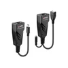 USB Prailginimas - LINDY USB 2.0 Type C Cat.6 Prailginimas, 480Mbps, 100 m, Juodas