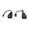 USB Prailginimas - LINDY USB 2.0 Type C Cat.6 Prailginimas, 480Mbps, 100 m, Juodas