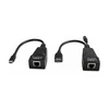 USB Prailginimas - LINDY USB 2.0 Type C Cat.6 Prailginimas, 480Mbps, 100 m, Juodas
