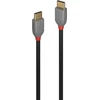 USB Kabelis - LINDY Anthra Line USB 2.0 Type C Laidas M/M, 60W PD, 1 m, Juodas