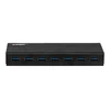 USB Hub - LINDY 7 Jungčių USB 3.0 Hub, BC 1.2 Krovimas, Juodas