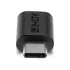 USB Adapteris - LINDY USB 3.2 Type C į C M/F Adapteris, Juodas