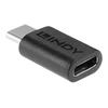 USB Adapteris - LINDY USB 3.2 Type C į C M/F Adapteris, Juodas