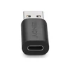 Adapteris - LINDY USB 3.2 Type A į C Adapteris, Juodas