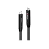 USB Kabelis - LINDY USB 3.2 5Gbps ir DP 1.4 Type C Hibridinis Laidas, 4K30Hz Vaizdas, 60W, 10 m, Juodas