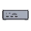 Nešiojamojo Kompiuterio Dokavimo Stotis - LINDY DST-Pro USB4 Dokas 8K/2x4K 60Hz, USB tipo A/C, HDMI, DP, 100W