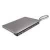 USB C Dokavimo Stotis - LINDY Plugable DST-Mini XT 810 8K/4K60, 100W PD, USB 3.2, Gigabit Ethernet, Pilka