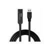 USB Prailginimo Laidas - LINDY USB 3.0 Aktyvus Prailginimo Laidas Type A į C, 10 m, Juodas