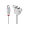 USB kabelis Lindy USB- B - 0.5 m smėlio (31800)