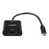 Adapteris - LINDY USB Type C į DisplayPort 4k144 Konverteris, Juodas