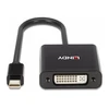 Adapteris - LINDY Mini DisplayPort į DVI Aktyvus Adapteris, 1920x1200@60Hz, 160mm, Juodas