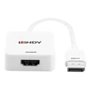 Adapteris - LINDY HDMI 18G į DisplayPort 1.2 Konverteris, 3840x2160@60Hz, Baltas
