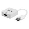 Adapteris - LINDY HDMI 18G į DisplayPort 1.2 Konverteris, 3840x2160@60Hz, Baltas