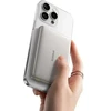 LiPo išorinis akumuliatorius (PowerBank) 10000mAh 27W su bevieliu Qi2, magnetiniu laikikliu Magsafe Titanium Ultra-slim PicoGo AM41 BASEUS
