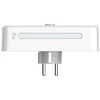 Beline maitinimo lizdas su LED apšvietimu 2xUSB-A/USB-C/2xAC baltos spalvos