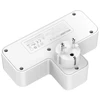 Beline maitinimo lizdas su LED apšvietimu 2xUSB-A/USB-C/2xAC baltos spalvos