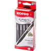 Lodīšu pildspalva KORES SUPER SLIDE K6 F 0.7 mm melna