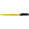 STAEDTLER tušinukas „Stick 430 F“, juodas, 0,3 mm, su dangteliu