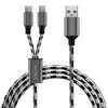 LogiLink Kabelis USB2.0 A/M arba micro USB + USB-C, 1,2m