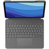 Klaviatūra Logitech Combo Touch 920-010208 klaviatūros dėklas iPad Pro 12.9, pilkas, DE