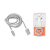 Lamex LTC PS USB-Iphone kabelis, 1 m, sidabrinės spalvos.