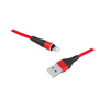 Lamex LTC PS USB - microUSB kabelis 1 m raudonos spalvos pintas kabelis