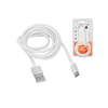 Lamex LTC PS USB - microUSB kabelis 2 m pintas baltas