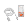 Lamex LTC PS USB -mikroUSB kabelis 2 m, sidabrinės spalvos.