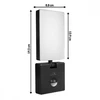 Maclean LED lempa su judesio jutikliu, PIR judesio jutiklis, juoda, 10W, IP65, 800lm, neutrali balta spalva (4000K) MCE516 B