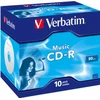 Verbatim MusicLife Plus CD-R Audio with Metal Azo 80min/700Mt CD-R levy 8X muovikotelossa (10 kpl)